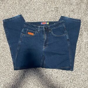 Empyre Men's Dark Navy Relaxed Denim Jeans